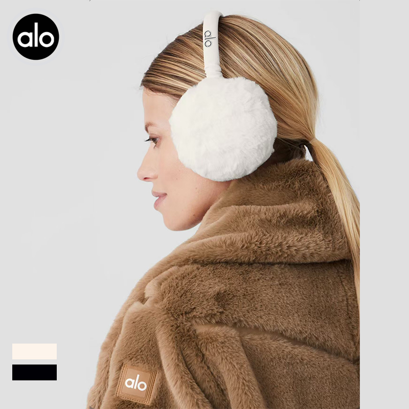 Alo accessories aloyoga winter plush ear-mounted plus velvet anti-cold and warm earmuffs anti-freeze ear warmers