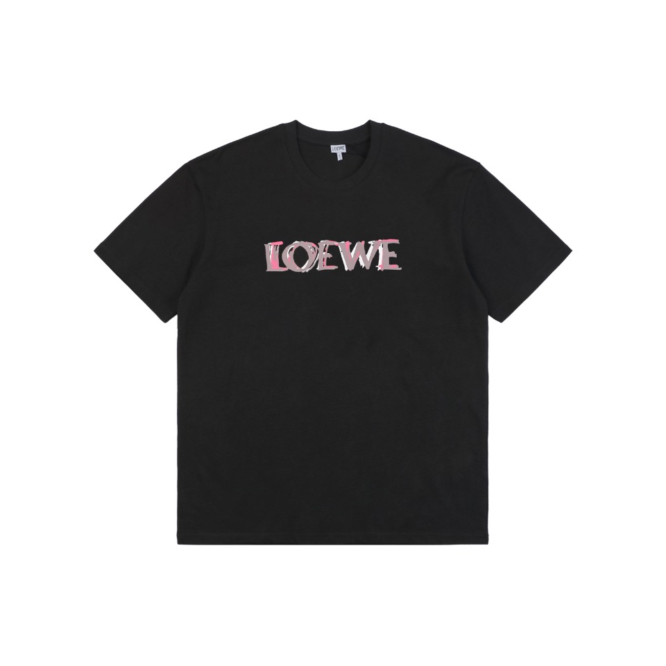 Loewe/罗意威 24ss 炫彩涂鸦红花标印花短袖