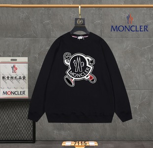What Moncler Wholesale Clothing Sweatshirts Apricot Color Black White Printing Fashion