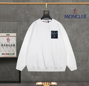 Moncler Clothing Sweatshirts Apricot Color Black White Cowhide Fashion