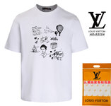 Louis Vuitton Buy Clothing T-Shirt Outlet Sale Store
 Apricot Color Black White Unisex Short Sleeve