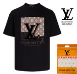 High Quality Designer
 Louis Vuitton Clothing T-Shirt Apricot Color Black White Unisex Short Sleeve