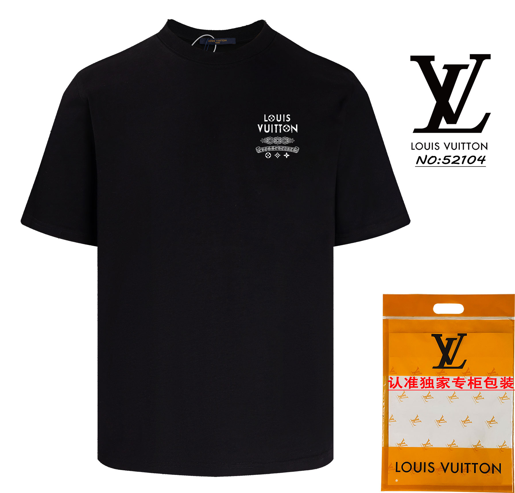 Louis Vuitton Clothing T-Shirt Apricot Color Black White Unisex Short Sleeve