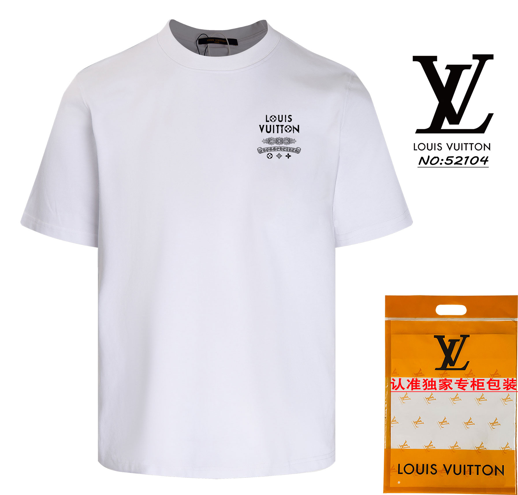 Louis Vuitton Clothing T-Shirt Apricot Color Black White Unisex Short Sleeve