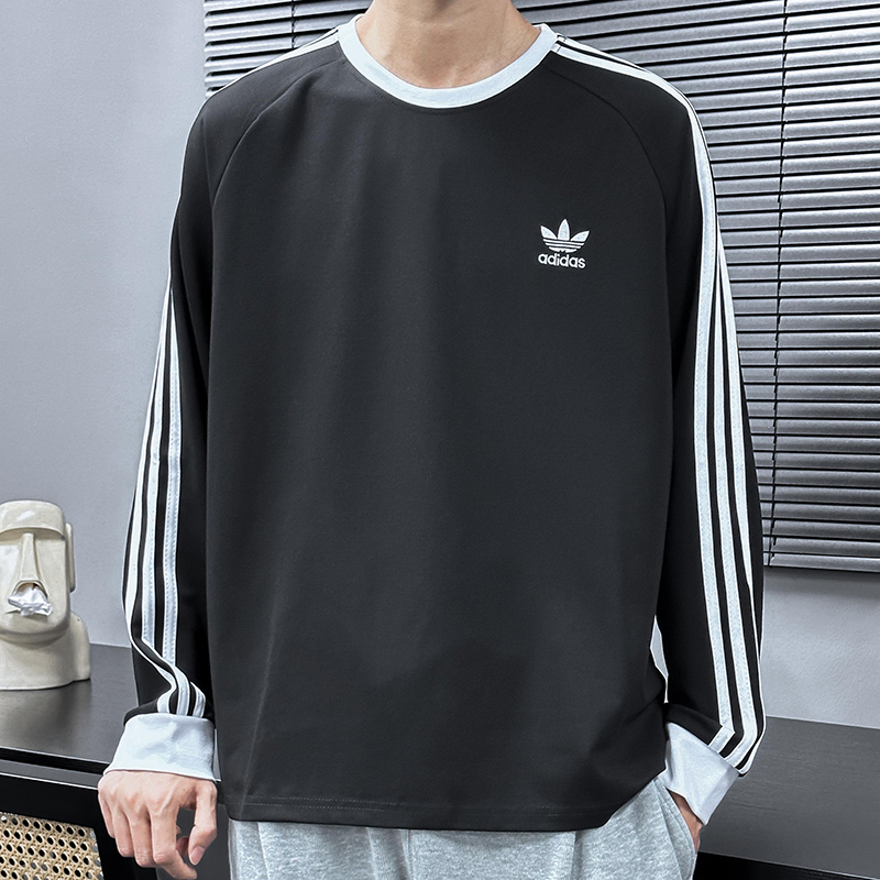 Clothing Sweatshirts Black White Embroidery Unisex Men Knitting Casual