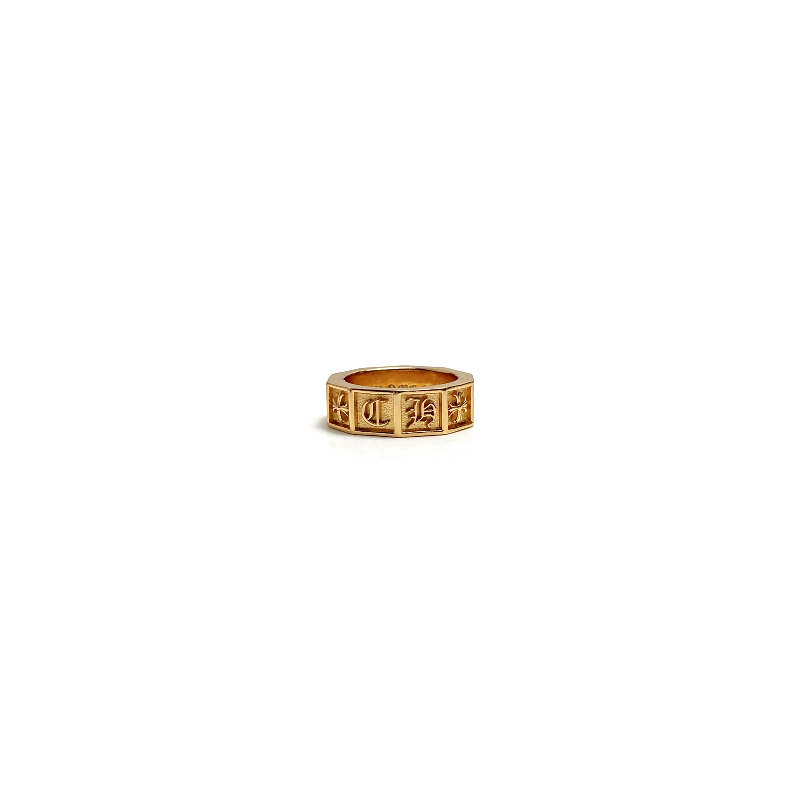 Ring, Custom Gold-Plated Diamond Setting