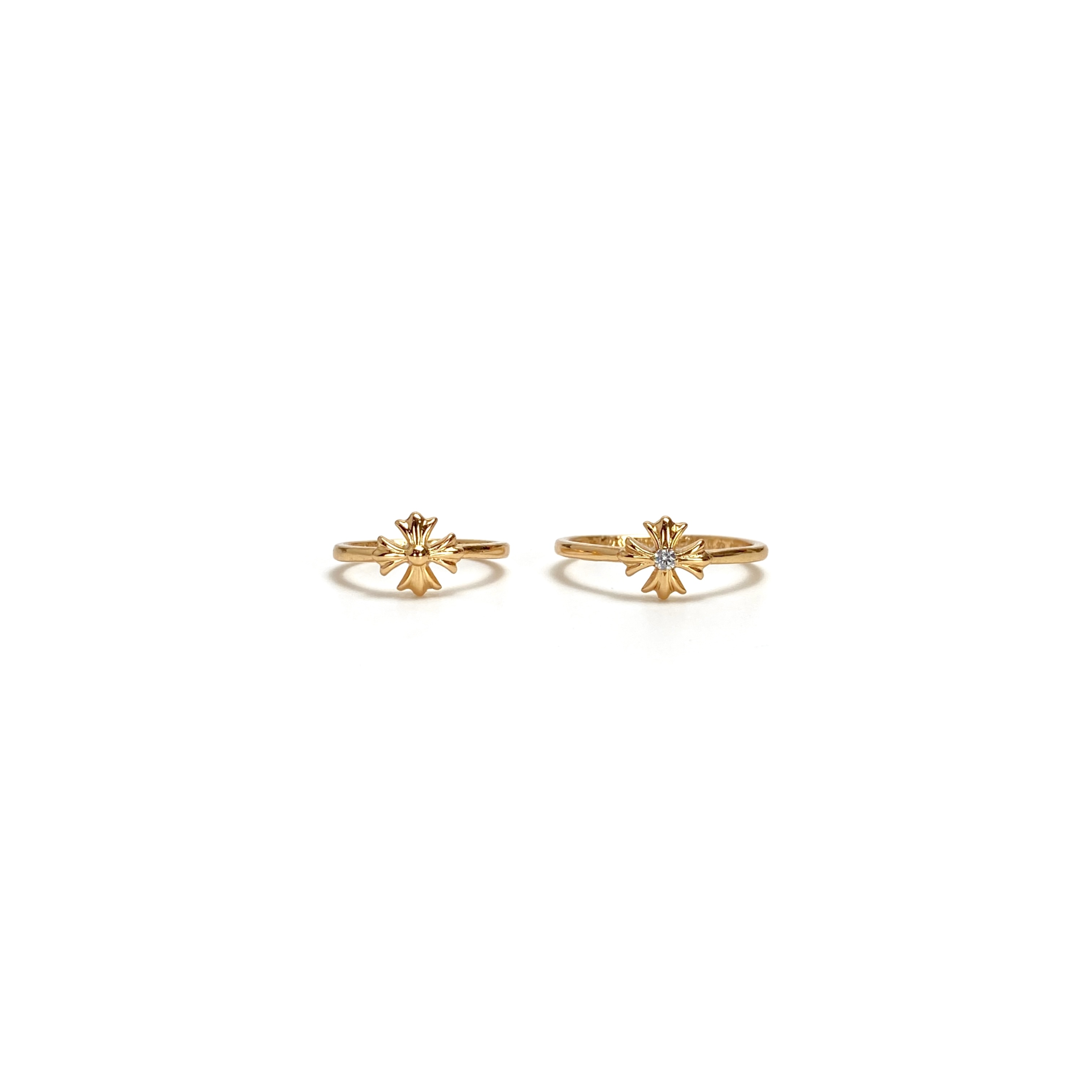 Ring, Custom Gold-Plated Diamond Setting