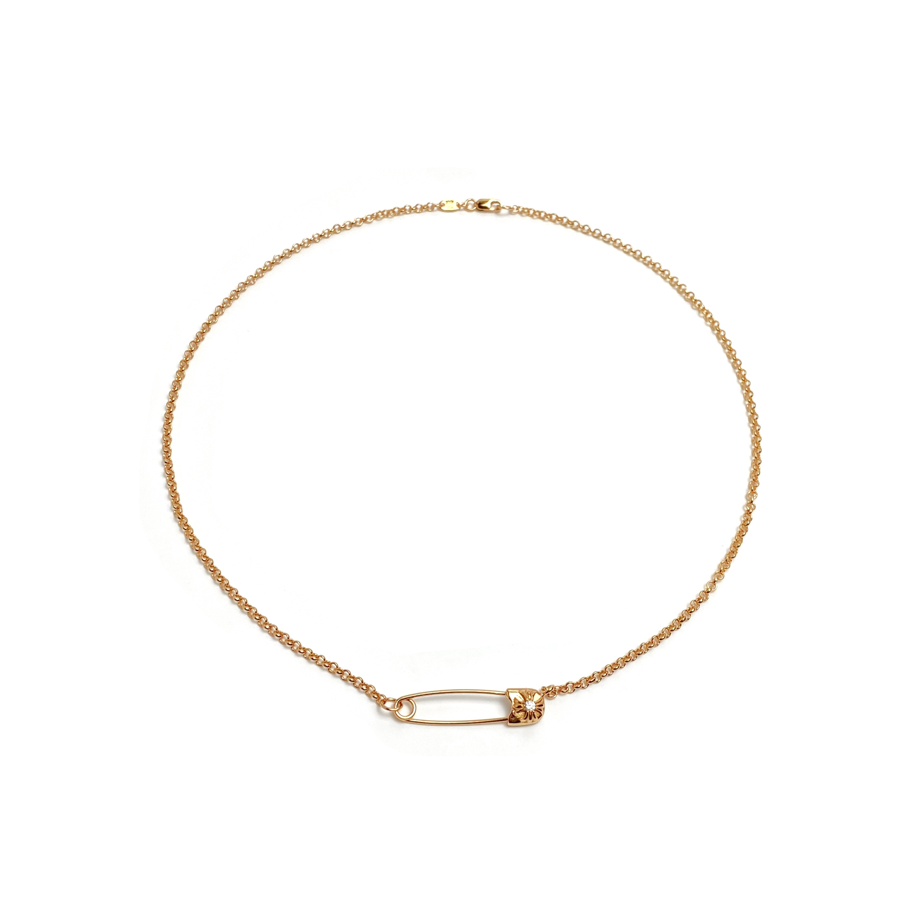 NO:110980,(Excluding pendant) 95 (Double Cross) Chrome Hearts Gold-plated single diamond pin necklace, jewelry boutique, chrome hearts, chrome hearts, necklace, gold plating19860909（不含吊坠） 95（双十字架）Chrome Hearts克罗心 镀金单钻别针项链,饰品精品,chrome hearts,chrome hearts,necklace,gold plating,Jewelry