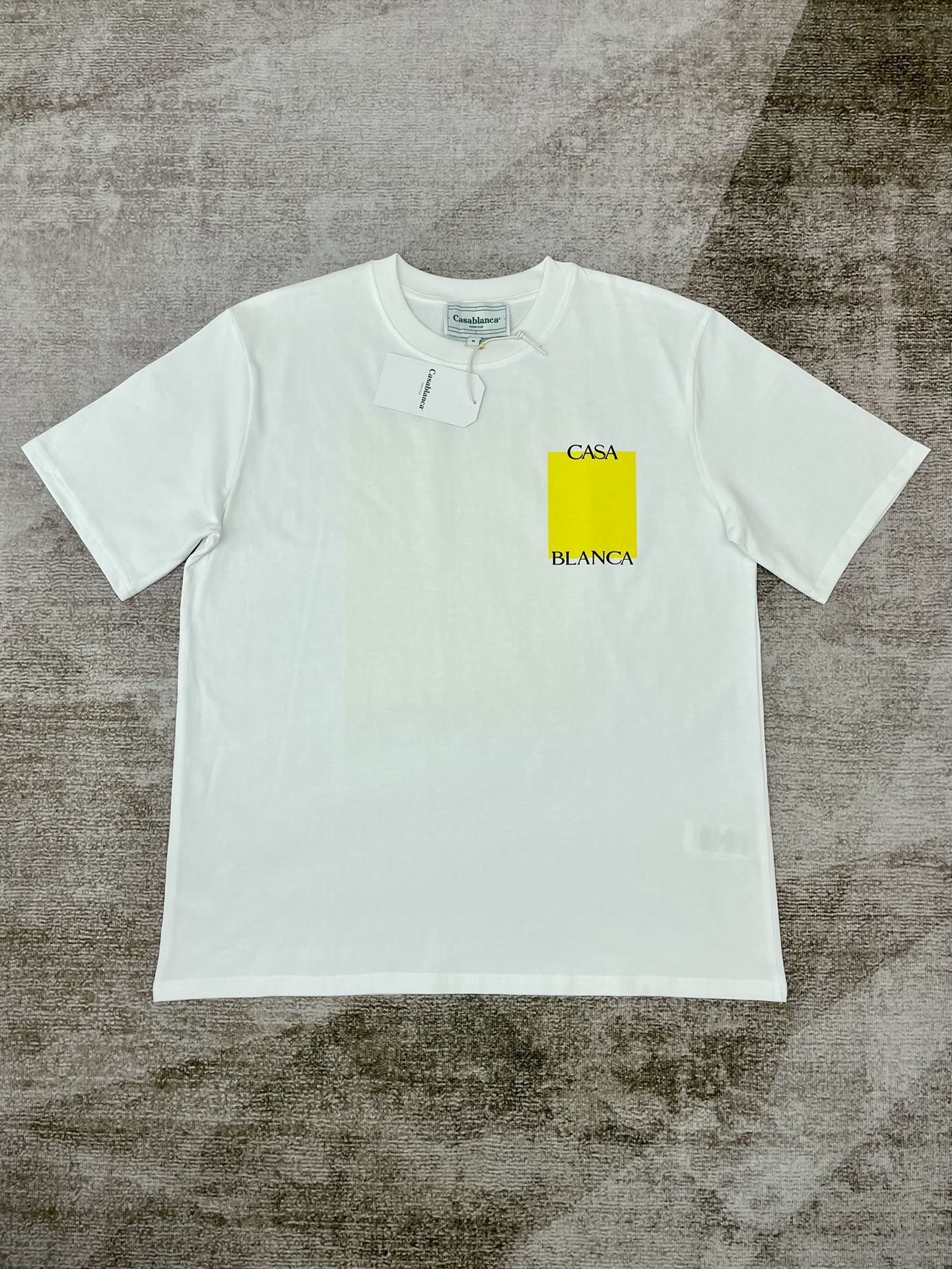 nuevo modelo Casablanca CASABLANCA camiseta de manga corta, desarrollo original, tela de algodón puro de doble hilo de …