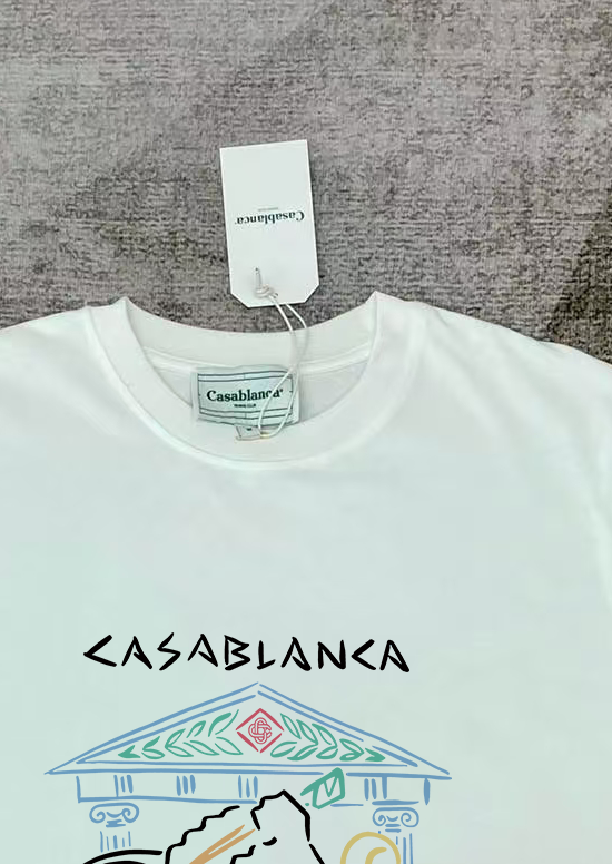 P65
新款卡萨布兰卡CASABLANCA短袖T恤 原版开发 采用250克高密度双纱纯棉面料 上身柔软舒适
进口设备 原版印花 色彩鲜艳清晰 
国内一线品牌代工厂代工 做工无可挑剔