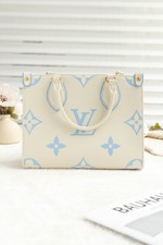 Louis Vuitton LV Onthego Fashion
 Tote Bags Beige Blue White M46833