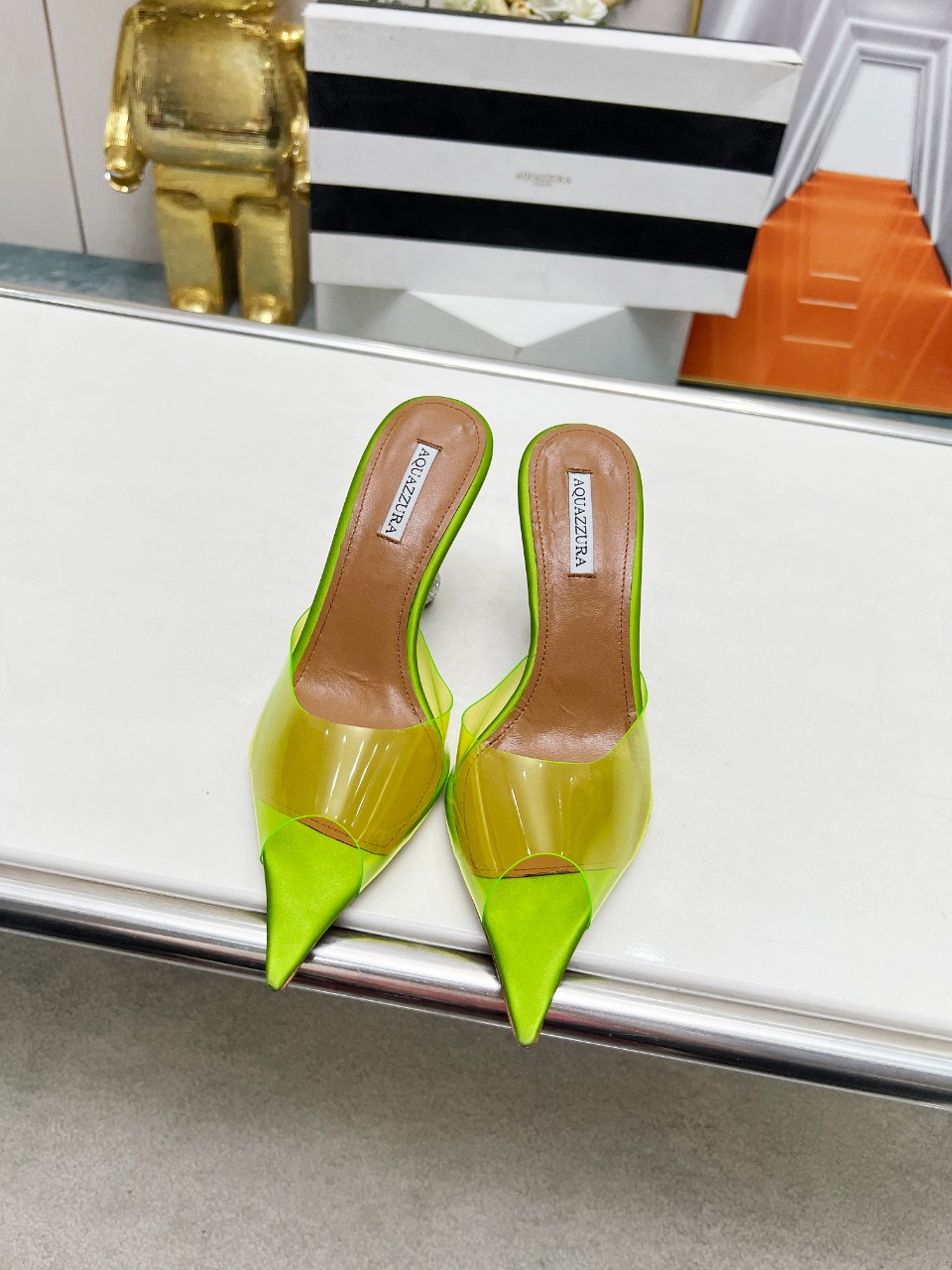 春夏新款2024最新款*菠萝新款GatsbySling高跟半拖ʚɞ我想创造出完美的派对鞋让每个女人都感觉