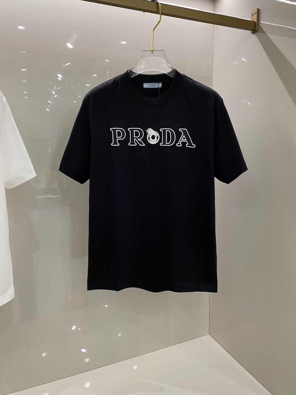 Prada Clothing T-Shirt Cotton Spring/Summer Collection Fashion Short Sleeve