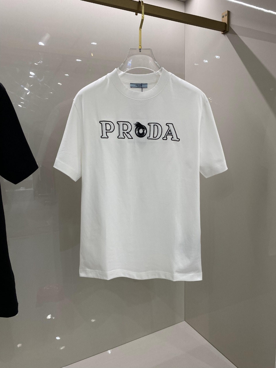 Prada Clothing T-Shirt Cotton Spring/Summer Collection Fashion Short Sleeve