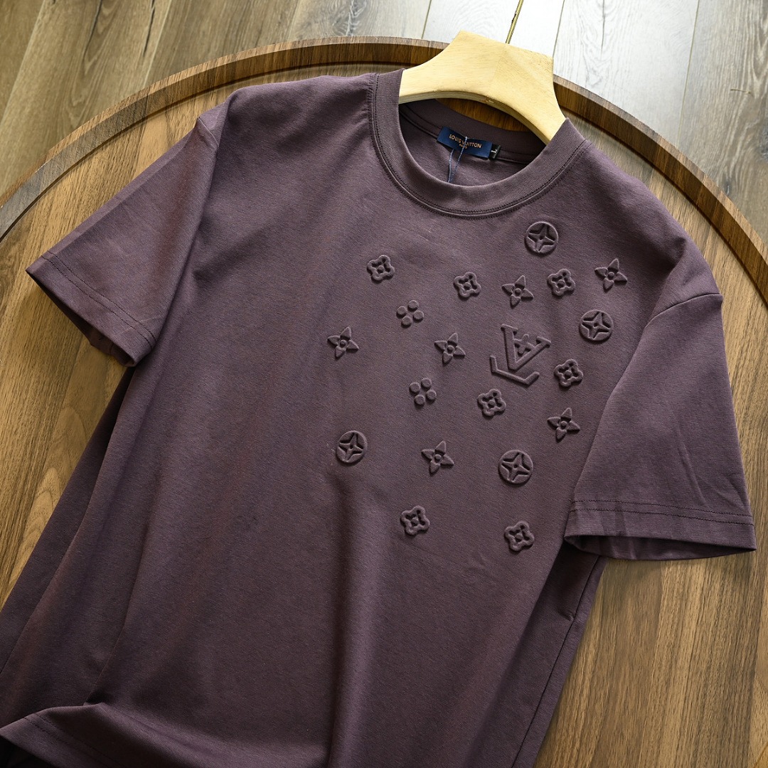 Louis Vuitton Kleding T-Shirt Mannen Zomercollectie Korte mouw