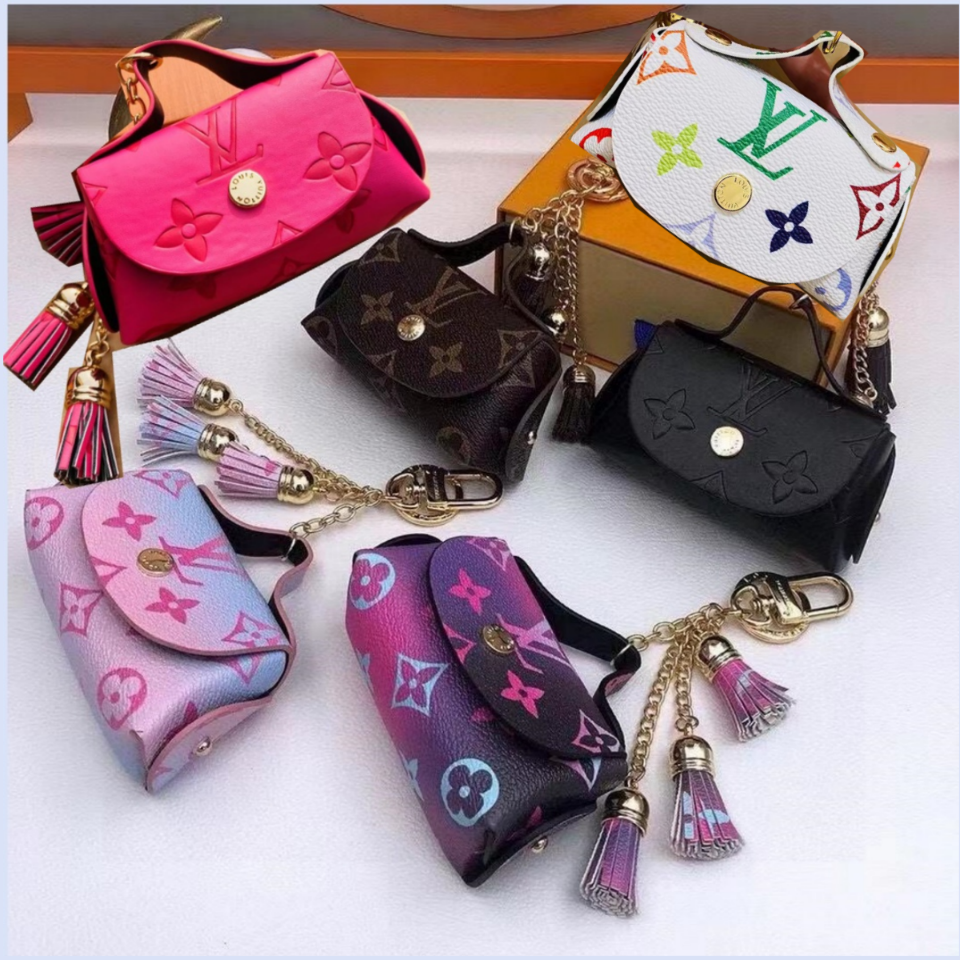 Back view of a high-quality leather card holder