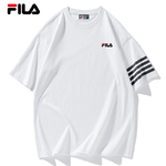 Fila Clothing T-Shirt Black Burgundy Grey Red White Unisex Women Men Summer Collection Fashion Short Sleeve