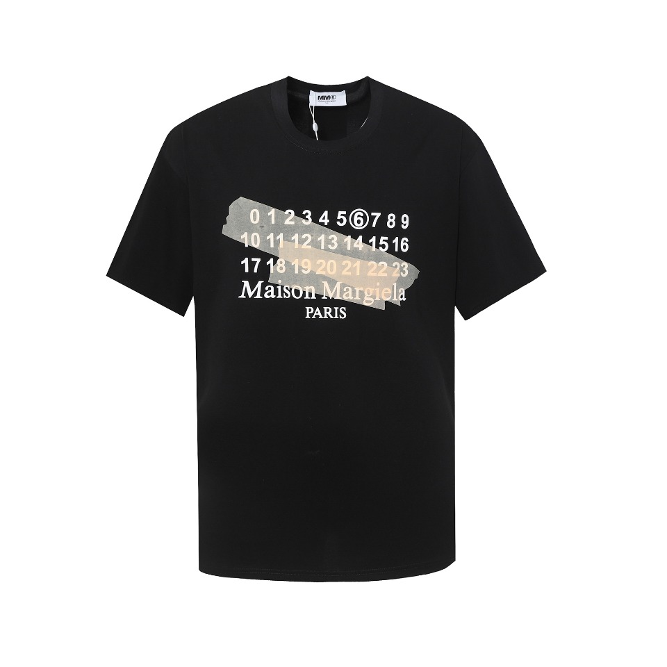 MM6 Maison Margiela, nueva colección 24ss, logo con técnica de estampado imitando cinta adhesiva, etiqueta trasera, tej…