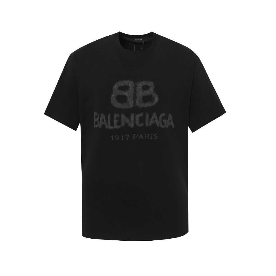 Balenciaga Vêtements T-Shirt Meilleure introduction
 Noir Graffiti Vert Gris Blanc Imprimé Unisexe Collection printemps – été