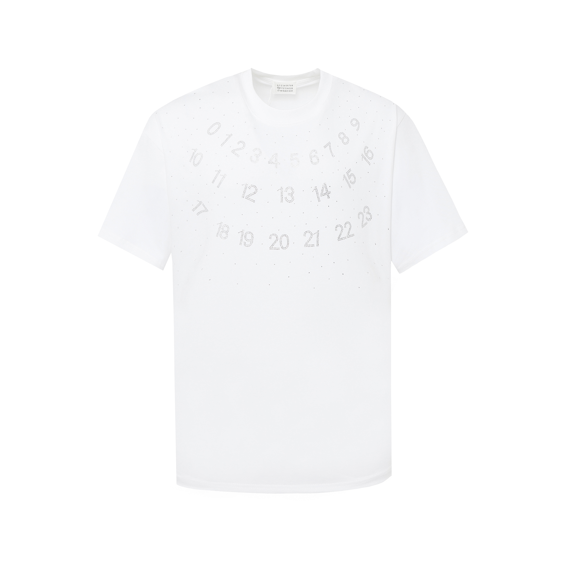 MM6 Maison Margiela Martín Maquila, logo con pedrería refinado, inspirado en los ochenta retro tela original oficial mi…