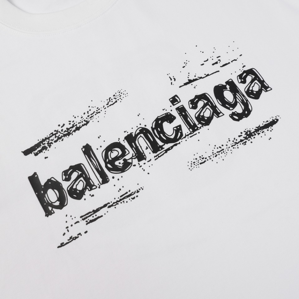 Balenciaga/巴黎世家 24ss限定款模糊字母短袖T恤