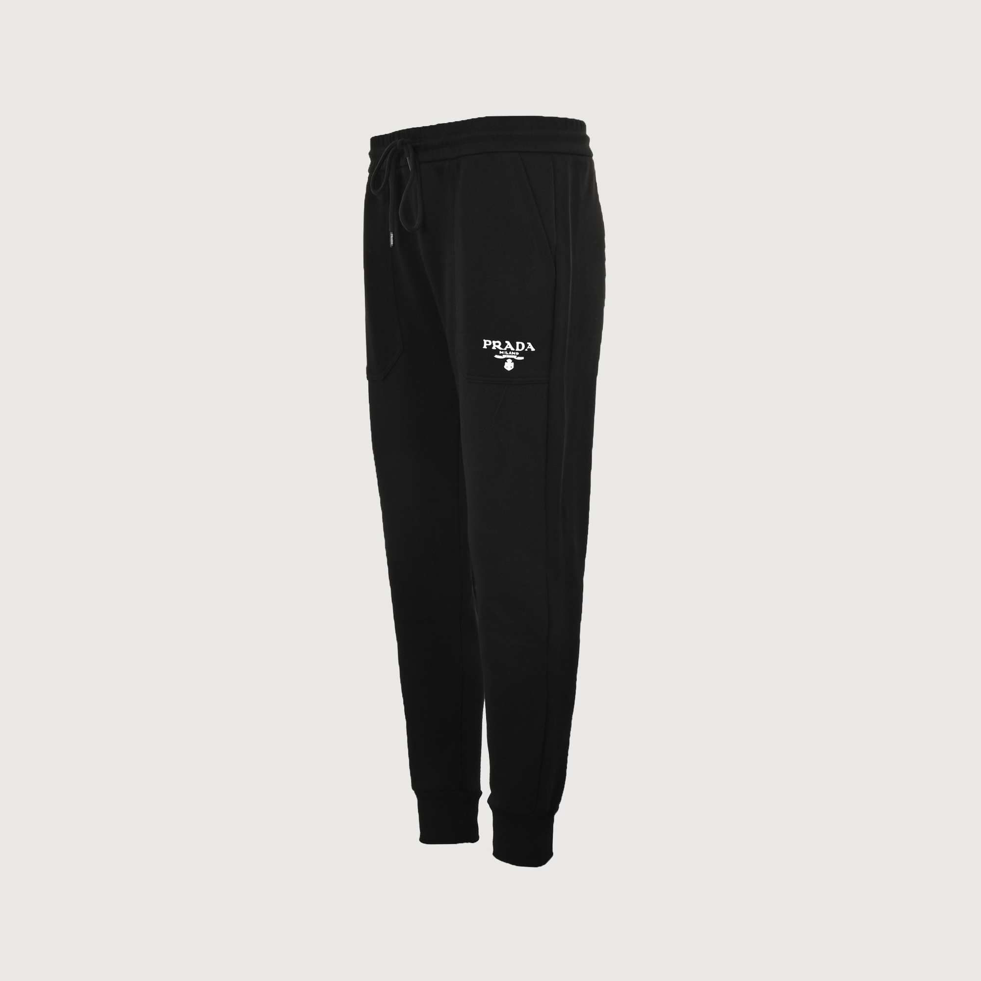 Prada /普拉达 24Fw 口袋字母logo裤脚红色饰条长裤