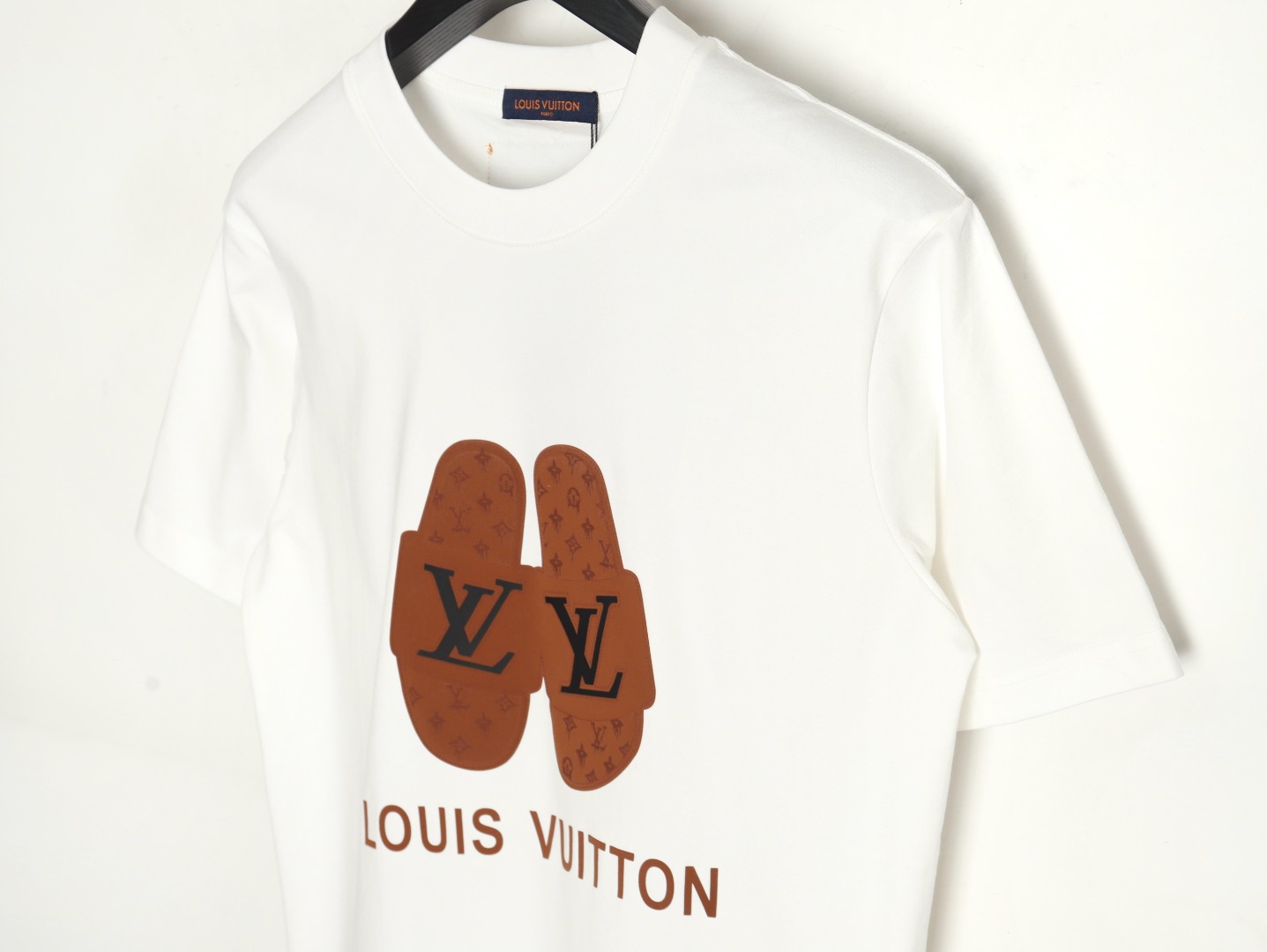 Louis Vuitton 路易威登 lv 拖鞋麂皮贴布短袖T恤