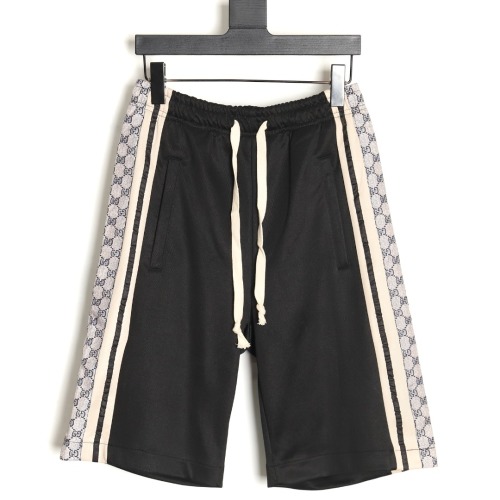 Gucci Side Stripe Shorts with Snake Print Detail - Sporty and Stylish