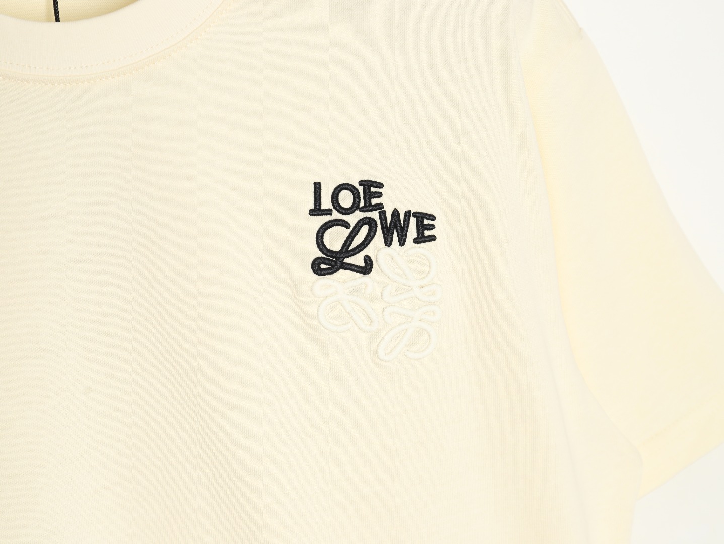 LOEWE 罗意威 撞色刺绣LOGO情侣款短袖T恤