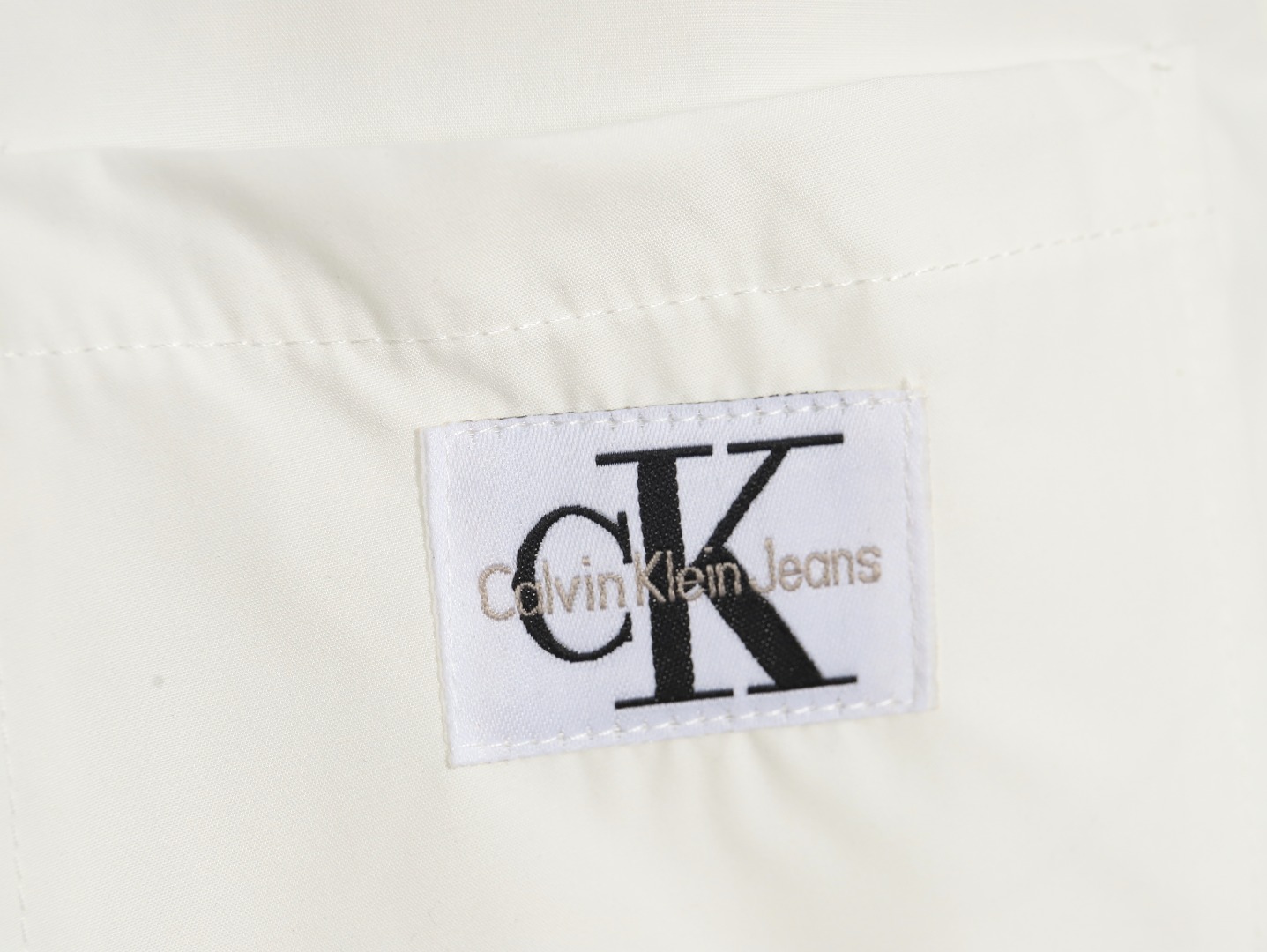 Calvin Klein Jeans ck布标贴袋休闲宽松长袖衬衫