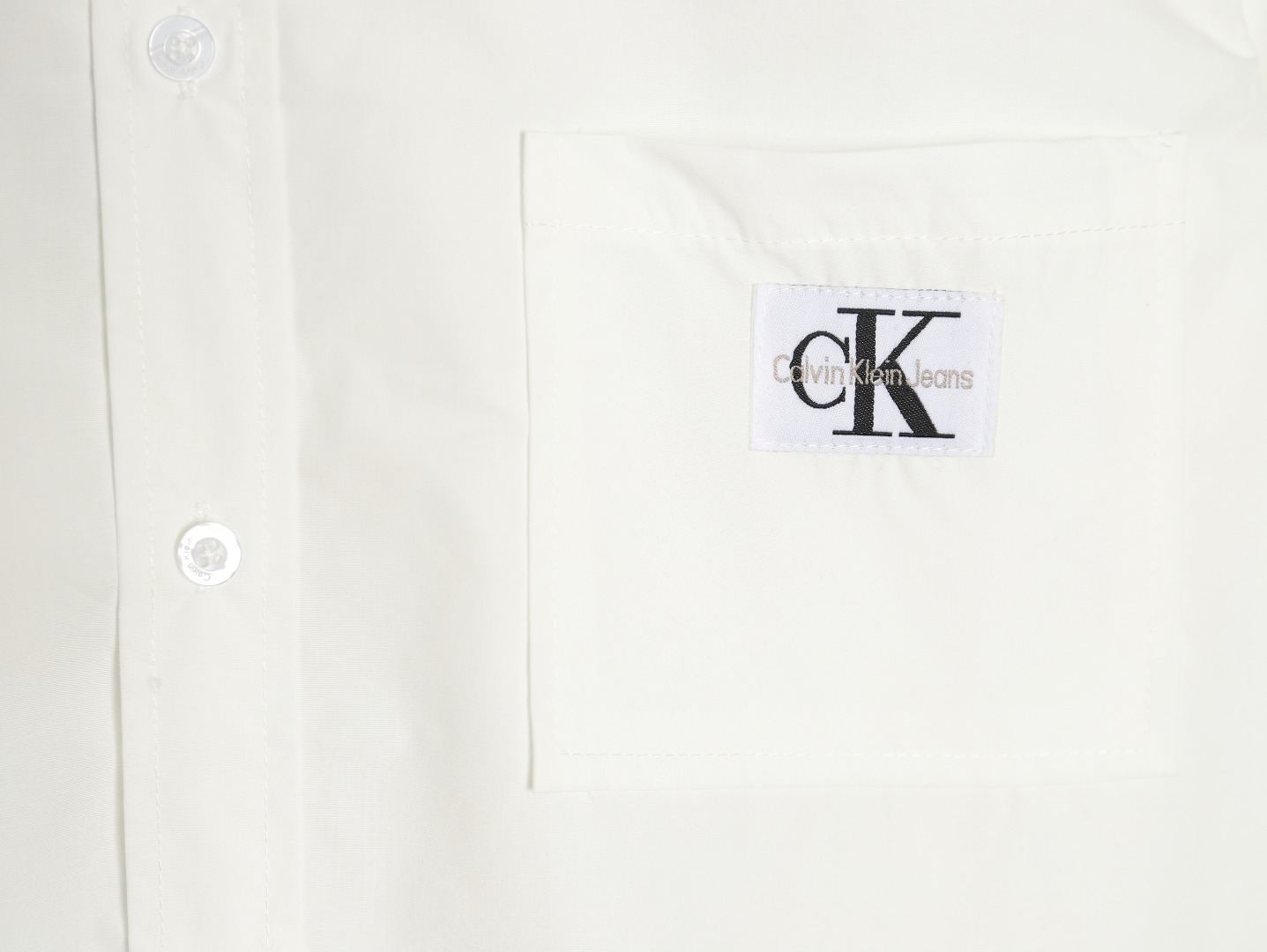 Calvin Klein Jeans ck布标贴袋休闲宽松长袖衬衫