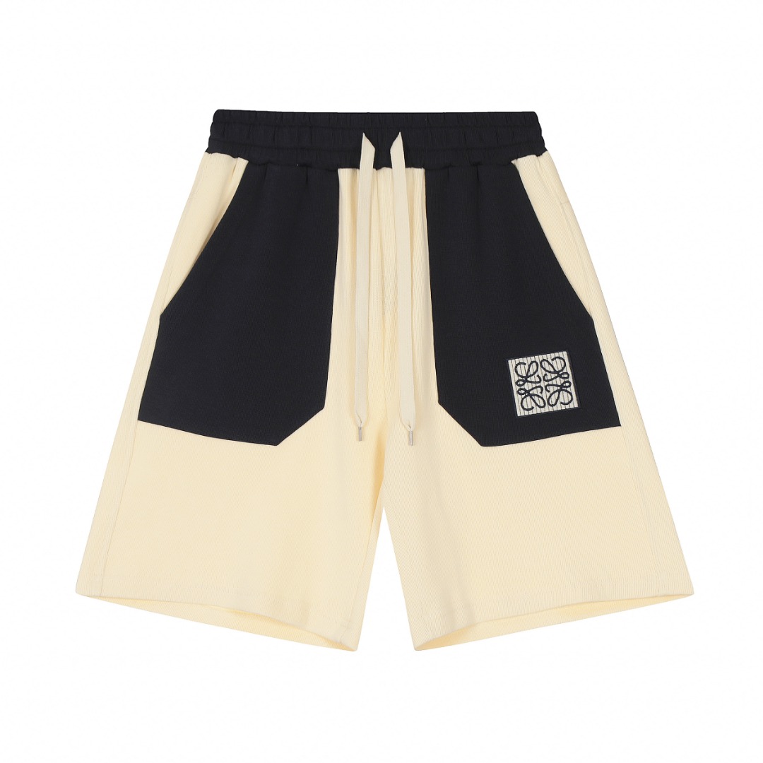 Loewe Clothing Shorts AAA Quality Replica
 Apricot Color Embroidery Unisex Knitting Summer Collection