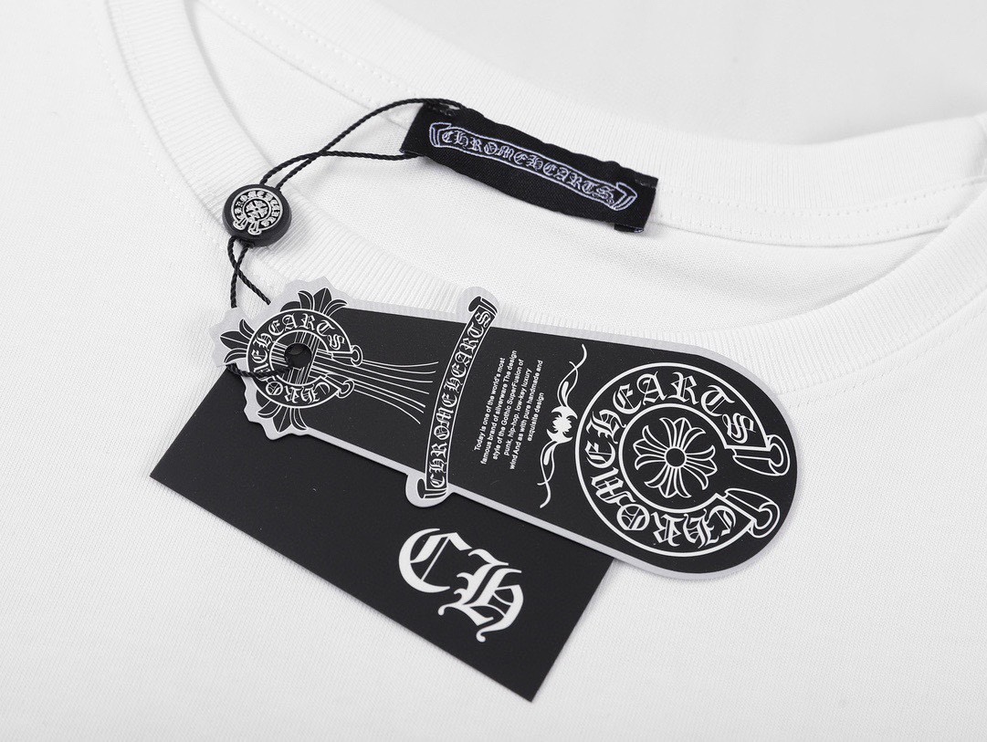 Chrome Hearts/克罗心24ss 限定款水钻刺绣马蹄短袖T恤