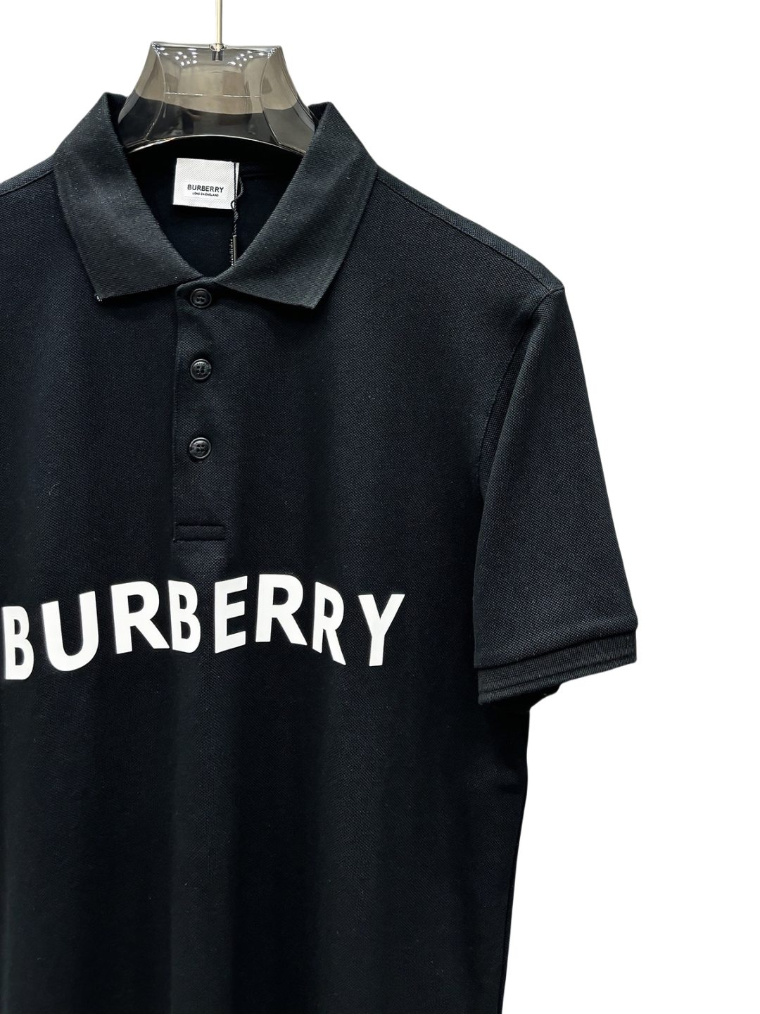 Burberry/巴宝莉24ss 压胶字母LOGO战马短袖POLO衫