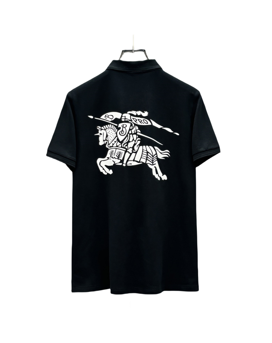 Burberry/巴宝莉24ss 压胶字母LOGO战马短袖POLO衫