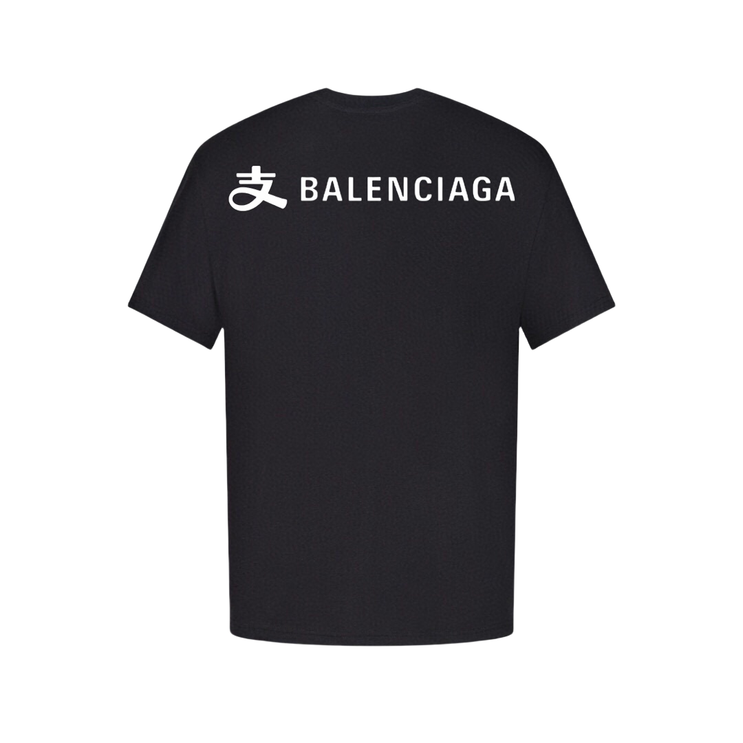 Balenciaga/巴黎世家X支付宝联名24ss走秀款徽标字母短袖T恤