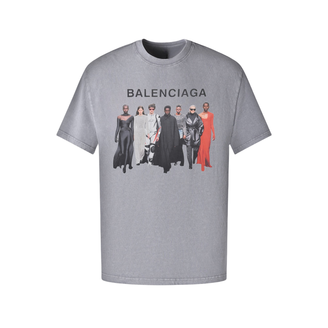 Balenciaga/巴黎世家24ss 全明星人物印花短袖T恤