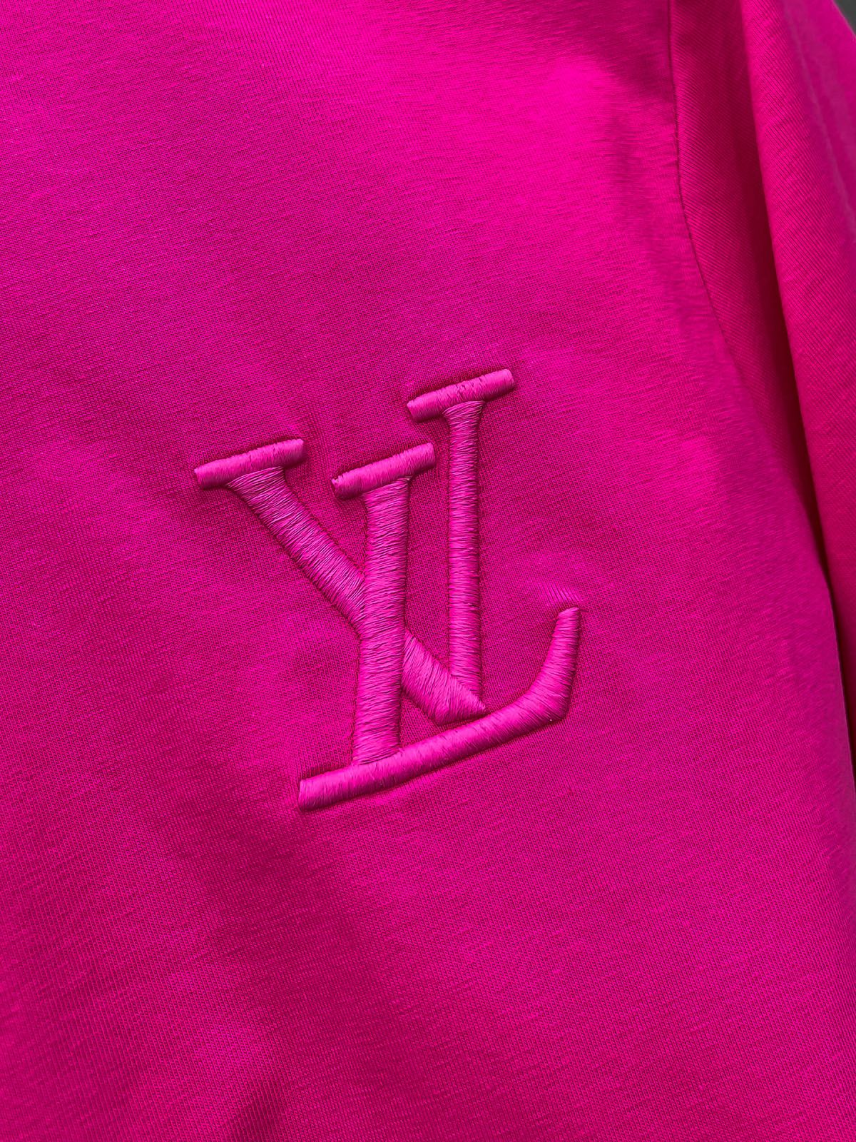 Louis Vuitton/LV路易威登24ss 纯色徽标刺绣短袖T恤