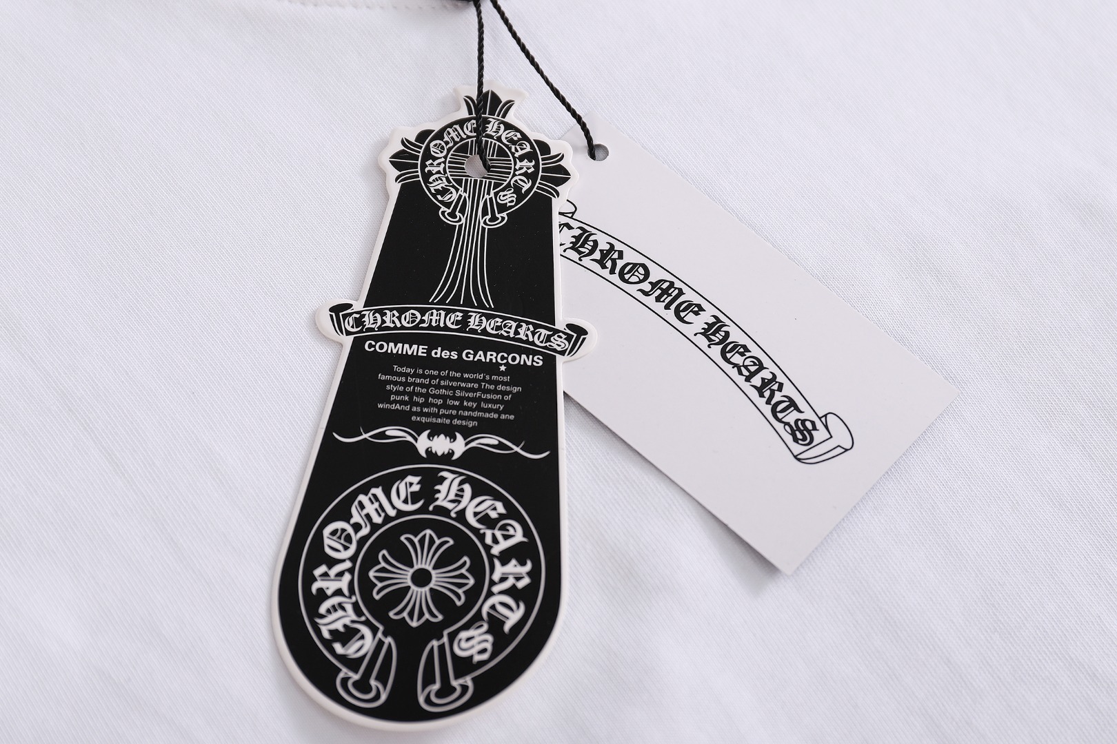 Chrome Hearts/克罗心24ss 梵文字母领口袋短袖T恤