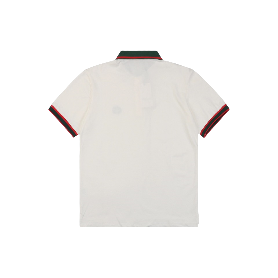 Gucci/古驰 24ss 绿色双G刺绣polo杉短袖