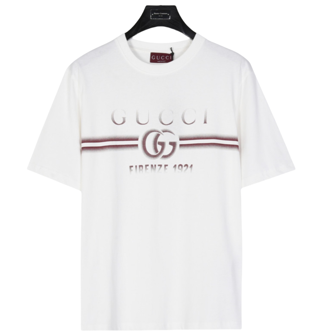 Gucci/古驰 24ss春夏新款 字母logo渐变印花短袖t恤