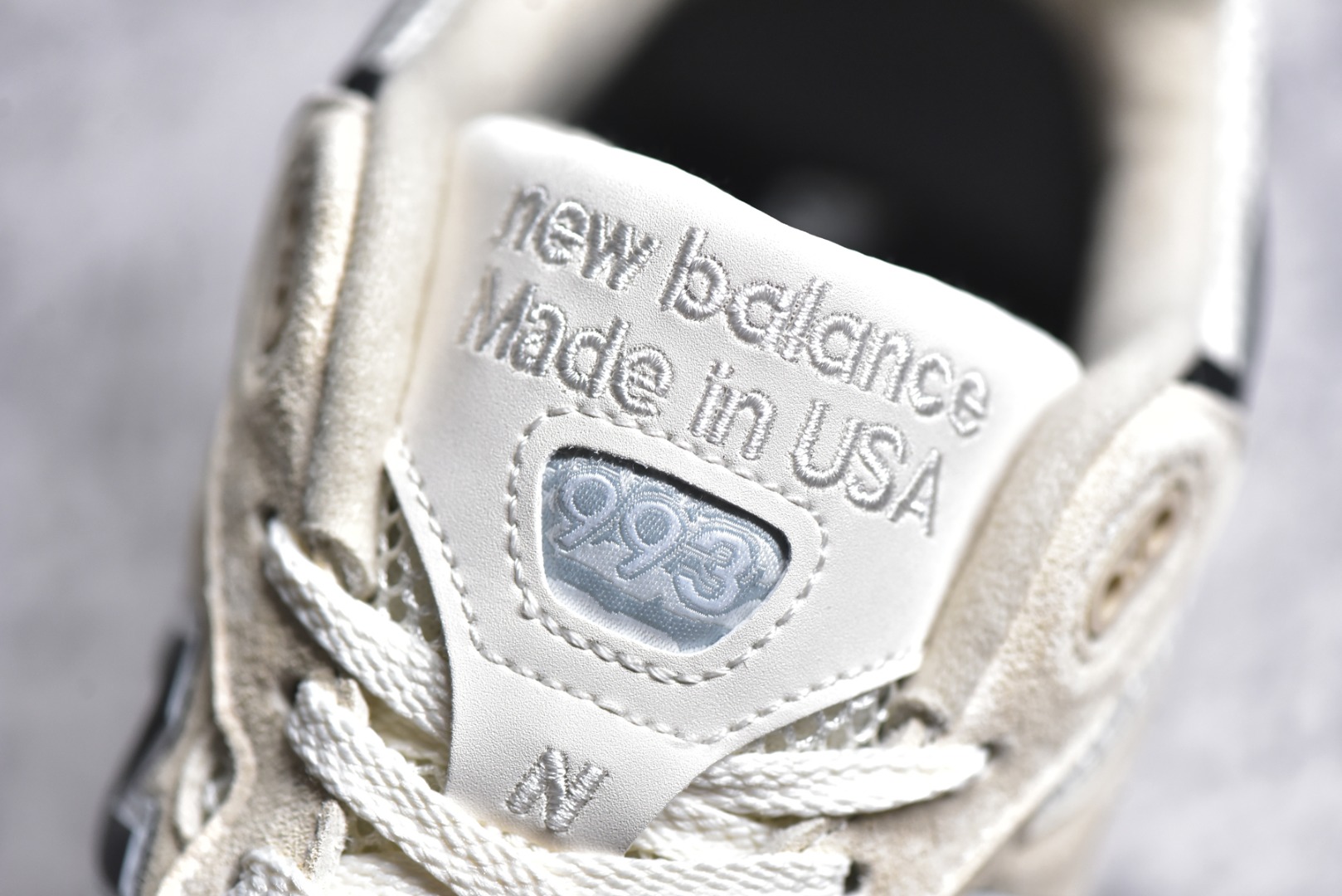 新货#纯原NewBalanceU993WS新百伦NB993总统复古慢跑鞋米白正确3M反光细节原楦原纸版开