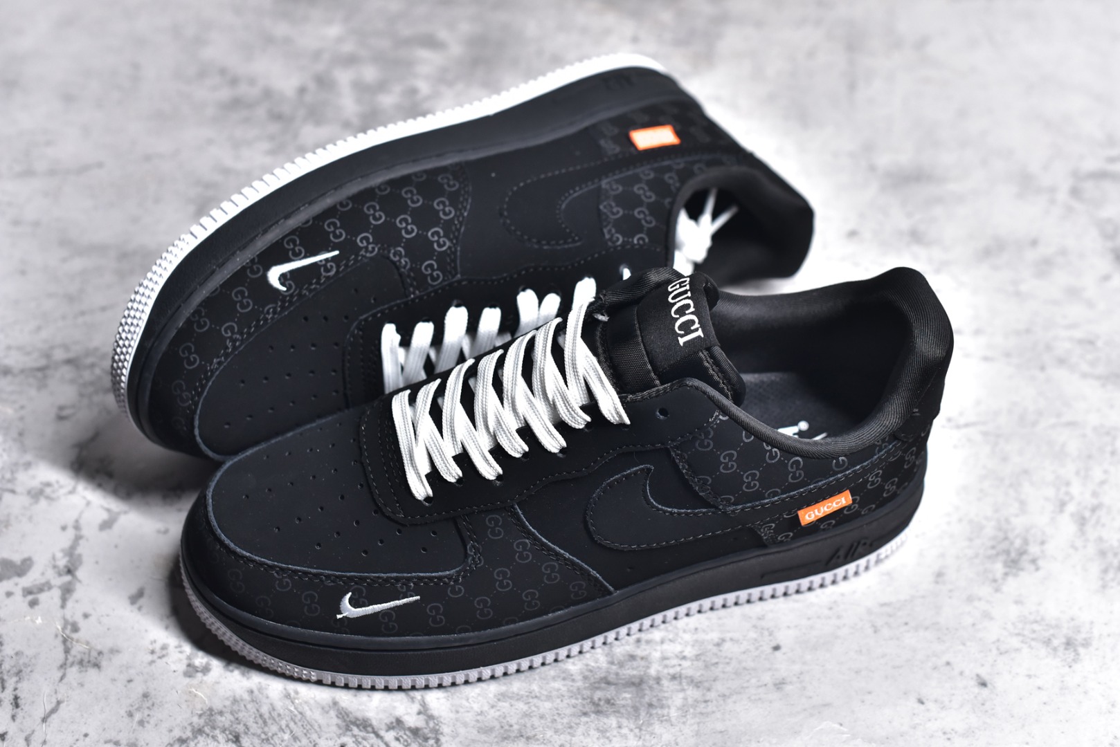 图片[7]-#NK Air Force 1\’07 Low 古驰熊联名-极夜黑 空军一号低帮休闲板鞋 KK1988-007 #原楦头原纸板 原装鞋盒 定制五金配件 内置全掌气垫 原厂鞋底 尺码：36 36.5 37.5 38 38.5 39 40 40.5 41 42 42.5 43 44 44.5 45-选品中心