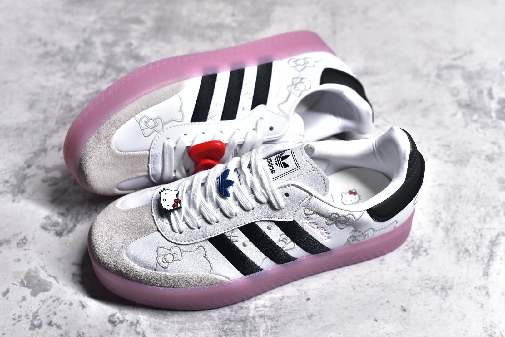 图片[7]-#纯原 正确版 KITH x Clarks x Adidas Originals 8th Street Samba \”Savannah\”桑巴舞街头系列德训运动板鞋 采用固色翻毛皮组合牛剖革鞋面材质 外置正确3层组合围条加厚烟胶橡胶大底 货号：IG4450 尺码：36 37 37.5 38 38.5 39.5 40-选品中心