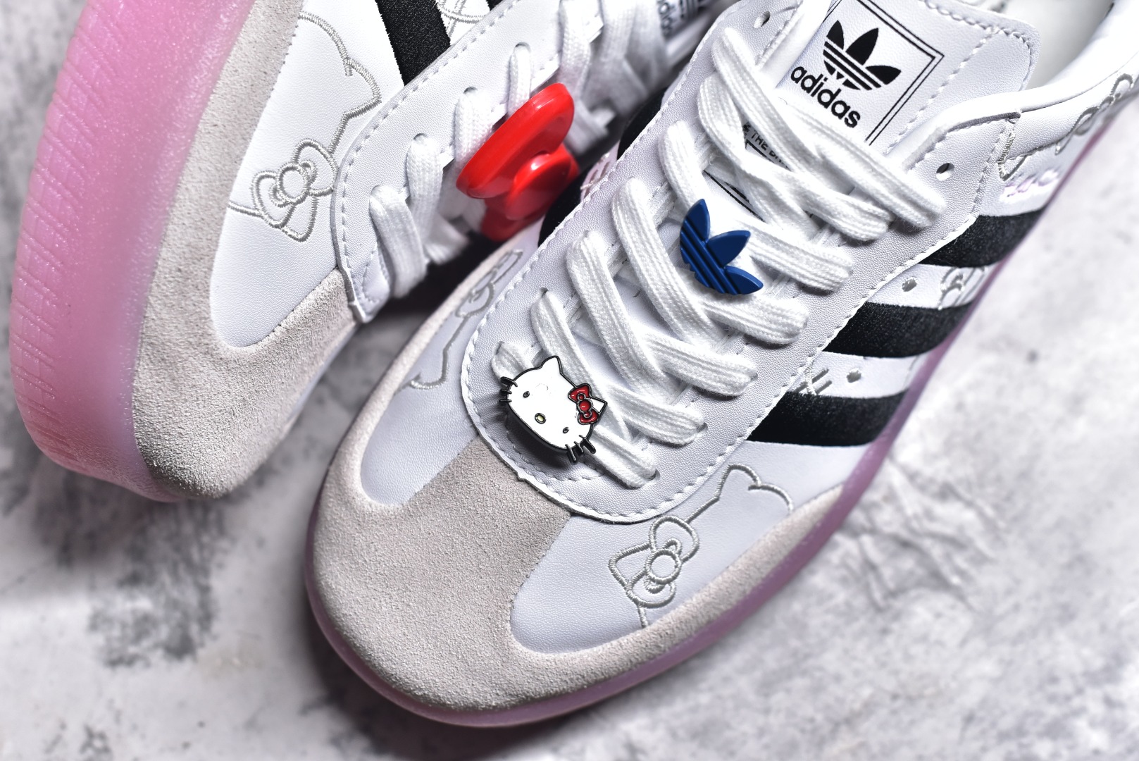 图片[8]-#纯原 正确版 KITH x Clarks x Adidas Originals 8th Street Samba \”Savannah\”桑巴舞街头系列德训运动板鞋 采用固色翻毛皮组合牛剖革鞋面材质 外置正确3层组合围条加厚烟胶橡胶大底 货号：IG4450 尺码：36 37 37.5 38 38.5 39.5 40-选品中心
