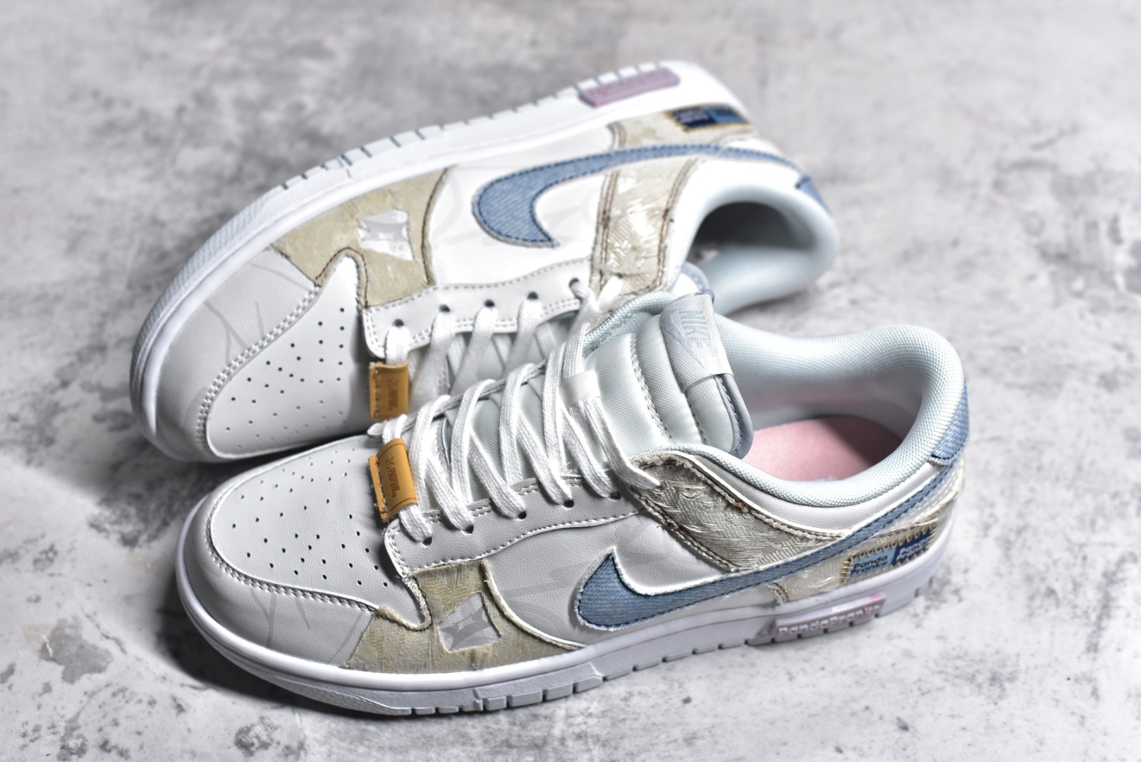 图片[7]-#NK Dunk Low Retro 熊猫恶作剧 引线牵梦 情之所钟 特殊礼盒 低帮休闲板鞋 HF0730-160 #配色整体围绕熊猫恶作剧七夕主题设计，鞋身整体采用专属颜料重新喷涂。特殊原创设计图标涂鸦装饰，添加潮流元素效果喷涂点缀。 尺码：35.5 36 36.5 37.5 38 38.5 39 40 40.5 41 42 42.5 43 44 44.5 45 46-选品中心