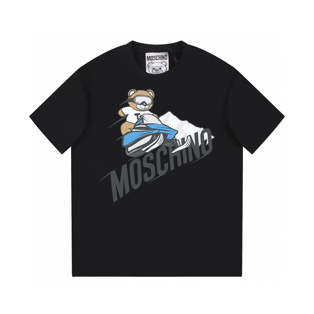 HAN Moschino Printing Short Sleeve T-shirt: Top-End Innovation for Spring/Summer 24 - 图片 1
