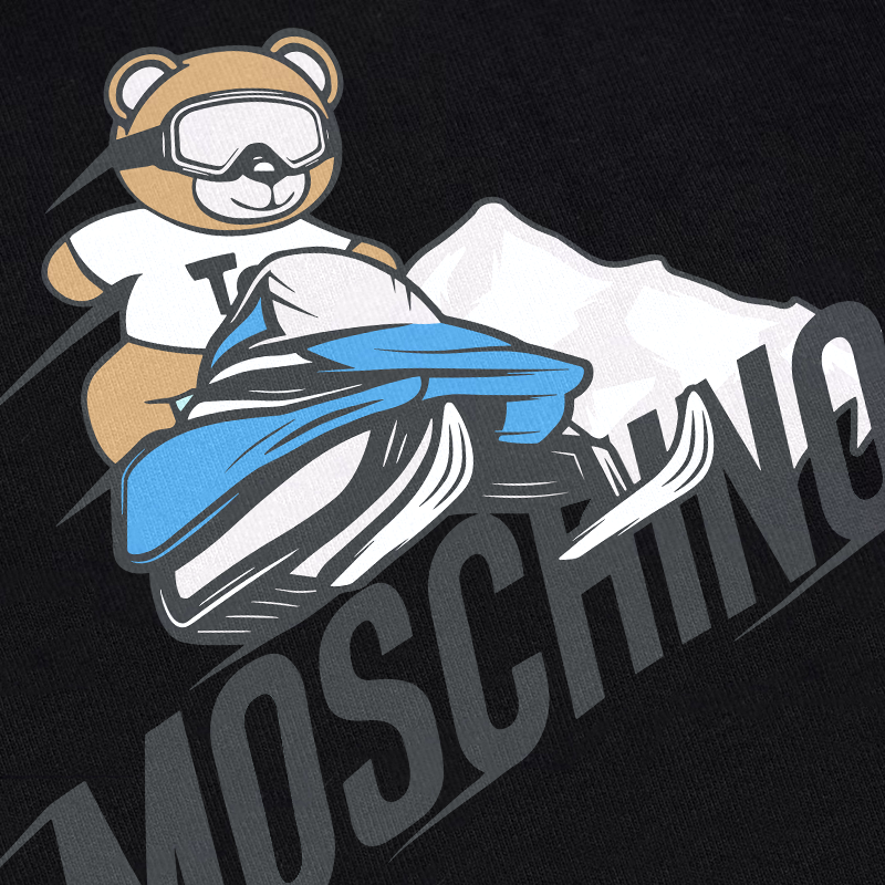 HAN Moschino Printing Short Sleeve T-shirt: Top-End Innovation for Spring/Summer 24 - 图片 3
