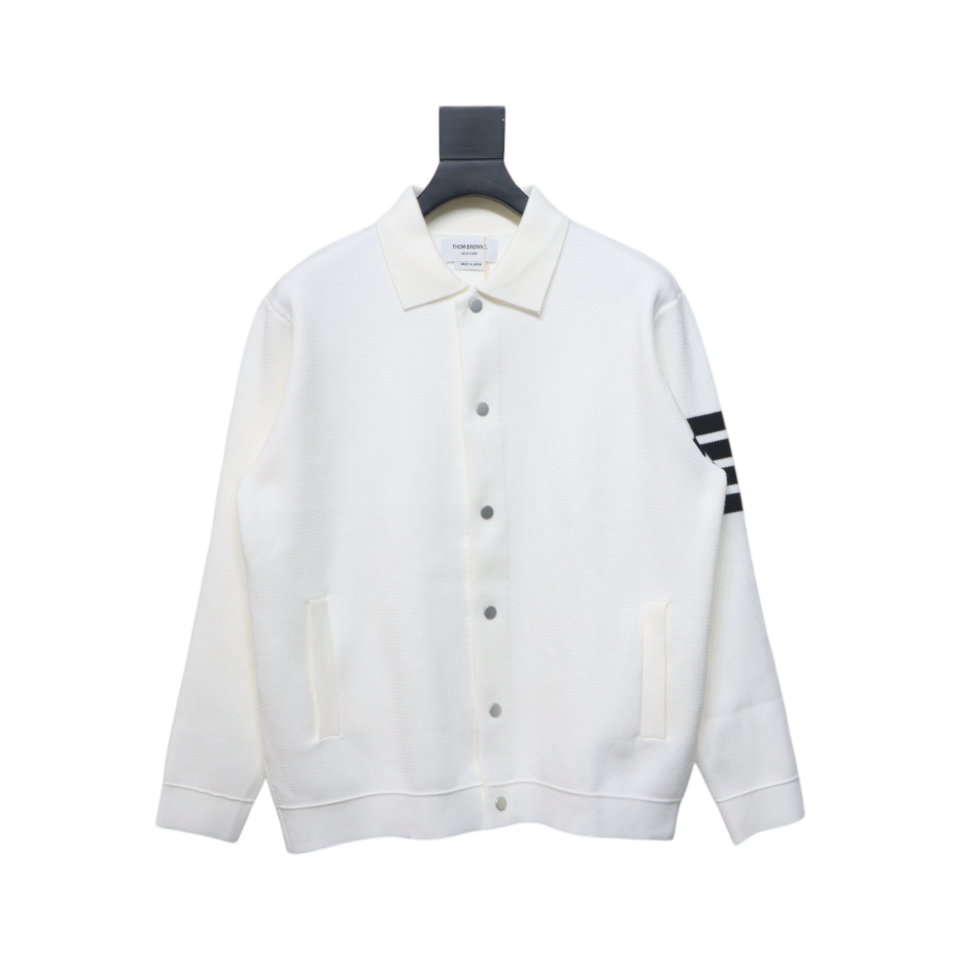 Thom Browne Roupa Casacos & Jaquetas Castanho Branco