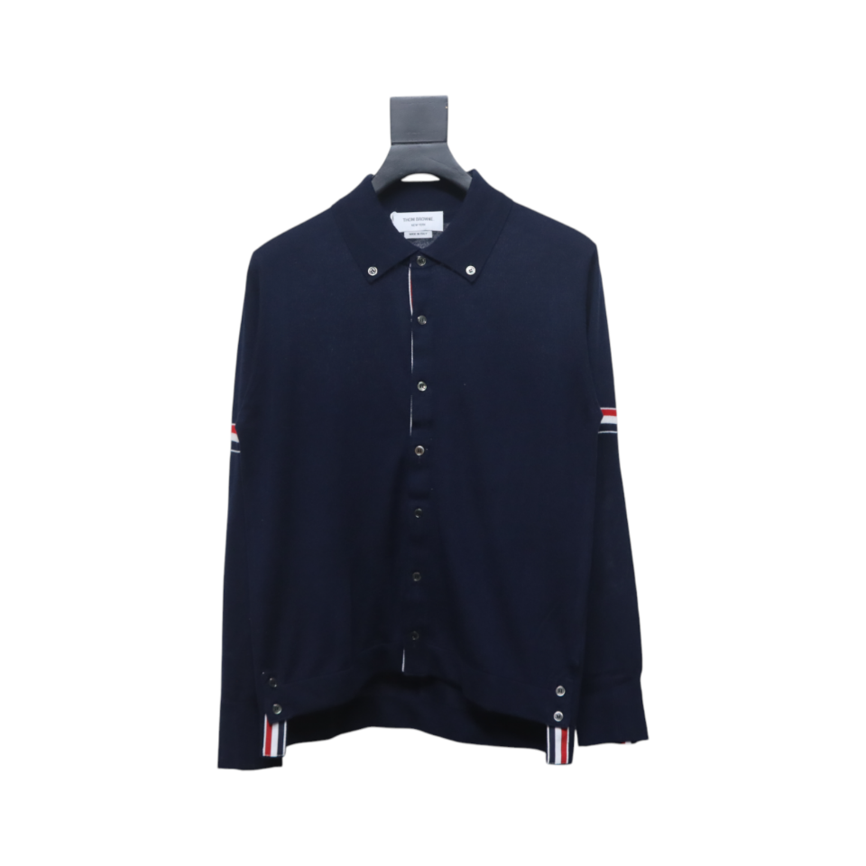 Thom Browne Roupa Cardigans Moletons Alto grau
 Branco